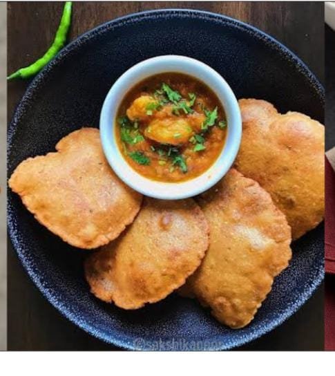 Bedmi Puri plate